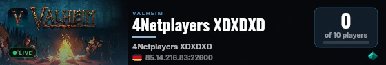 4Netplayers XDXDXD live status badge