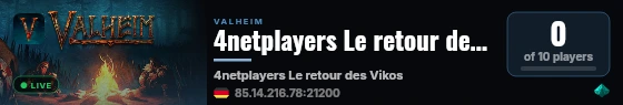 4netplayers Le retour des Vikos live status badge