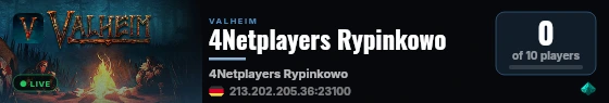 4Netplayers Rypinkowo live status badge