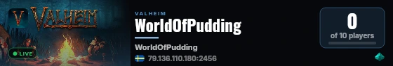 WorldOfPudding live status badge