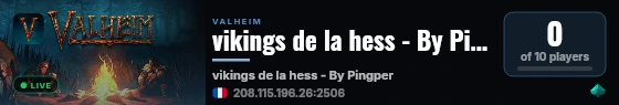 vikings de la hess - By Pingperfect.com live status badge