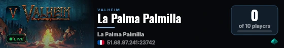La Palma Palmilla live status badge