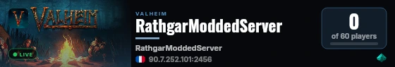RathgarModdedServer live status badge