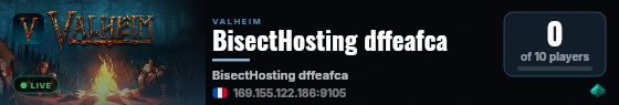 BisectHosting dffeafca live status badge