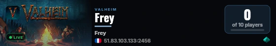 Frey live status badge