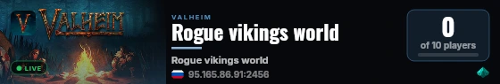 Rogue vikings world live status badge