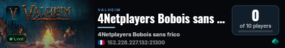 4Netplayers Bobois sans frico live status badge