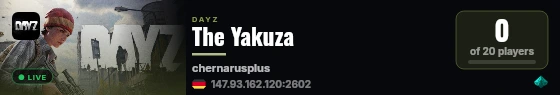 The Yakuza live status badge