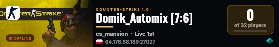 Domik_Automix [7:6] live status badge