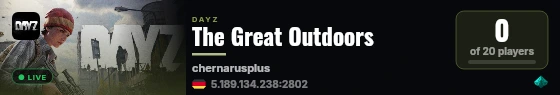 The Great Outdoors live status badge