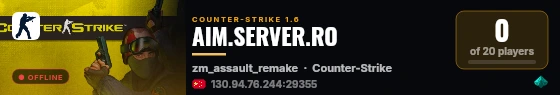 CS-16.ORG live status badge