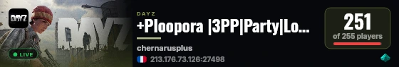 +Ploopora |3PP|Party|Loot+|Guns+|Map live status badge