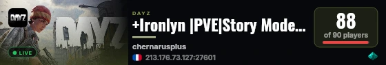 +Ironlyn |PVE|Story Mode|Custom Events live status badge