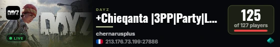 +Chieqanta |3PP|Party|Loot+|Guns+|Map live status badge