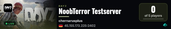 NoobTerror Testserver live status badge