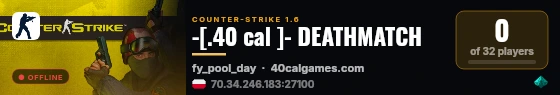 -[.40 cal ]- DEATHMATCH live status badge