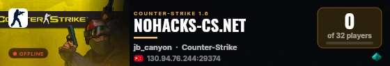 NOHACKS-CS.NET live status badge