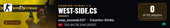 ELITECS16.NET live status badge