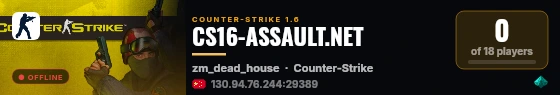 CS16-ASSAULT.NET live status badge