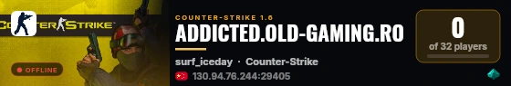 ADDICTED.OLD-GAMING.RO live status badge
