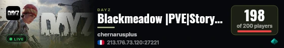 Blackmeadow |PVE|Story Mode|Custom Events live status badge