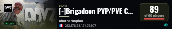 [-]Brigadoon PVP/PVE CUSTOM BUILDING | Quests | Cars | Trader | 20x Loot live status badge