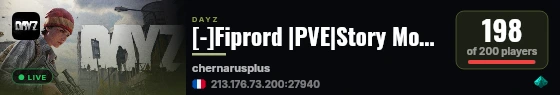 [-]Fiprord |PVE|Story Mode|Custom Events live status badge