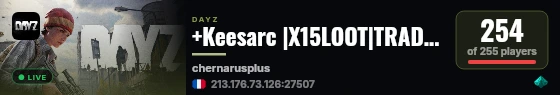 +Keesarc |X15LOOT|TRADER|BOATS|HELIS|EVENTS live status badge