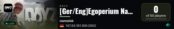 [Ger/Eng]Egoperium Namalsk /1PP live status badge