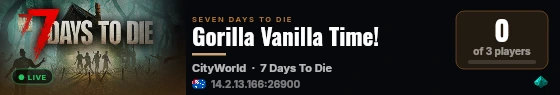 Gorilla Vanilla Time! live status badge