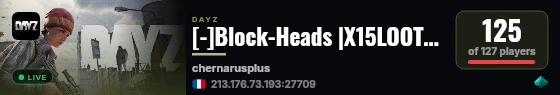 [-]Block-Heads |X15LOOT|TRADER|BOATS|HELIS|EVENTS live status badge
