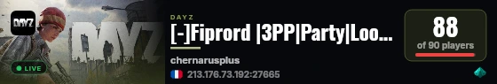 [-]Fiprord |3PP|Party|Loot+|Guns+|Map live status badge
