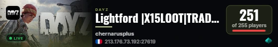 Lightford |X15LOOT|TRADER|BOATS|HELIS|EVENTS live status badge