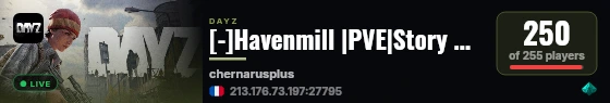 [-]Havenmill |PVE|Story Mode|Custom Events live status badge