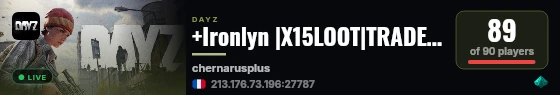 +Ironlyn |X15LOOT|TRADER|BOATS|HELIS|EVENTS live status badge