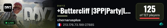 +Buttercliff |3PP|Party|Loot+|Guns+|Map live status badge