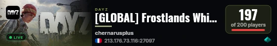 [GLOBAL] Frostlands Whiteout SurvivorZ * Guns++ Casual X20 Loot live status badge