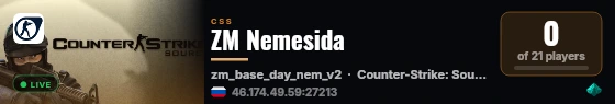 ZM Nemesida live status badge