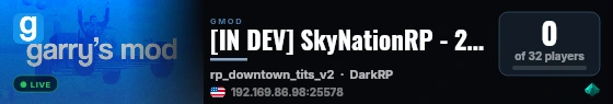 [IN DEV] SkyNationRP - 2026 Revamp live status badge