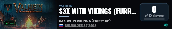 S3X WITH VIKINGS (FURRY RP) live status badge