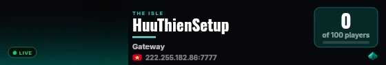 HuuThienSetup live status badge