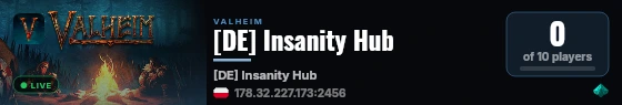 [DE] Insanity Hub live status badge
