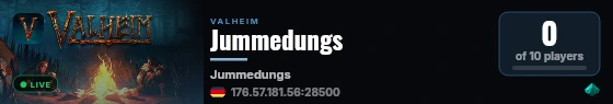 Jummedungs live status badge