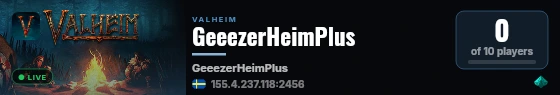 GeeezerHeimPlus live status badge