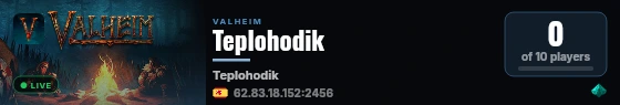 Teplohodik live status badge