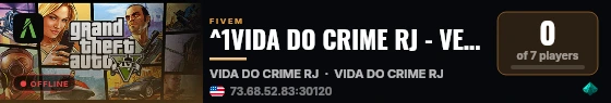 ^1VIDA DO CRIME RJ - VENHA JOGAR CONOSCO EM NOSSA CIDADE TEMÁTICA RIO DE JANEIRO COM SISTEMAS DE BAQUE live status badge