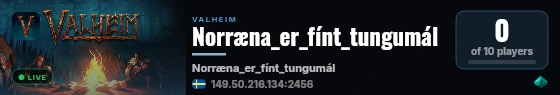 Norræna_er_fínt_tungumál live status badge