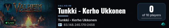 Tunkki - Kerho Ukkonen live status badge
