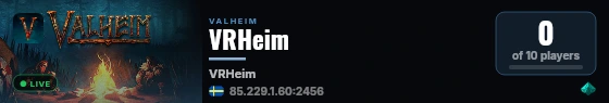 VRHeim live status badge