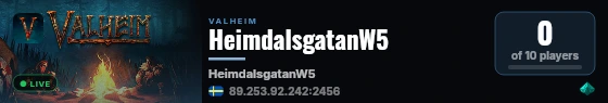 HeimdalsgatanW5 live status badge